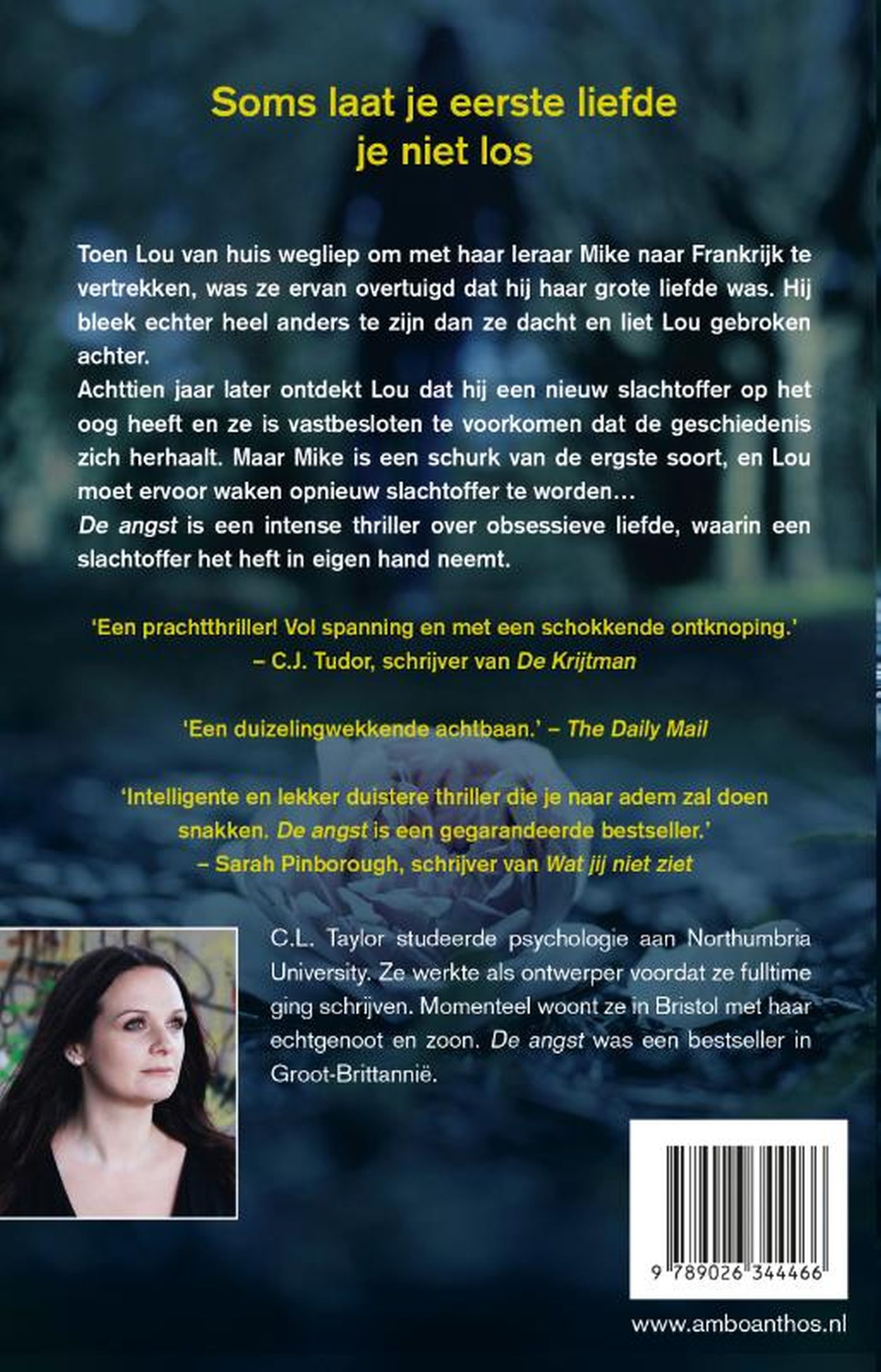 Achterkant van De angst