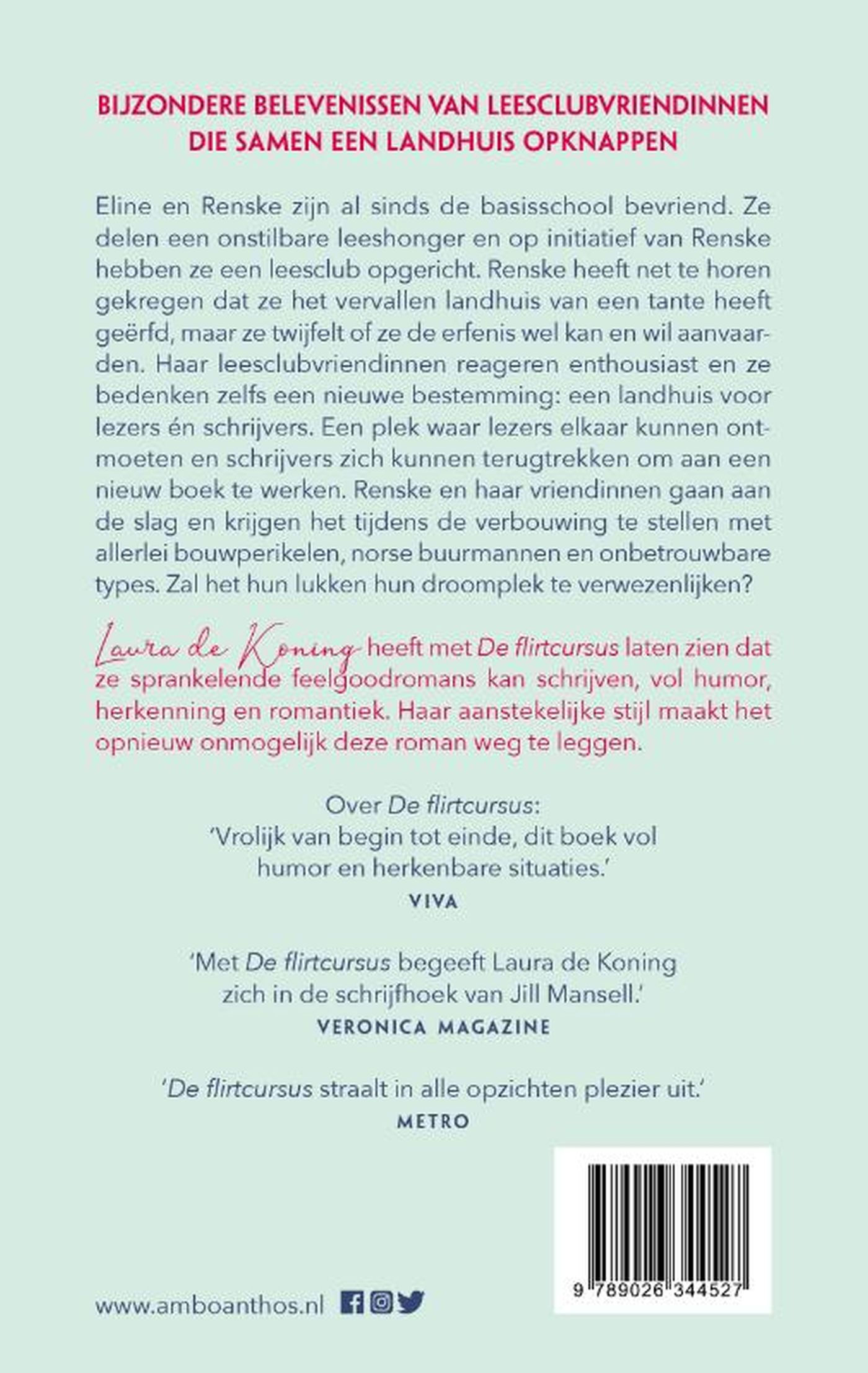 Achterkant van De leesclub