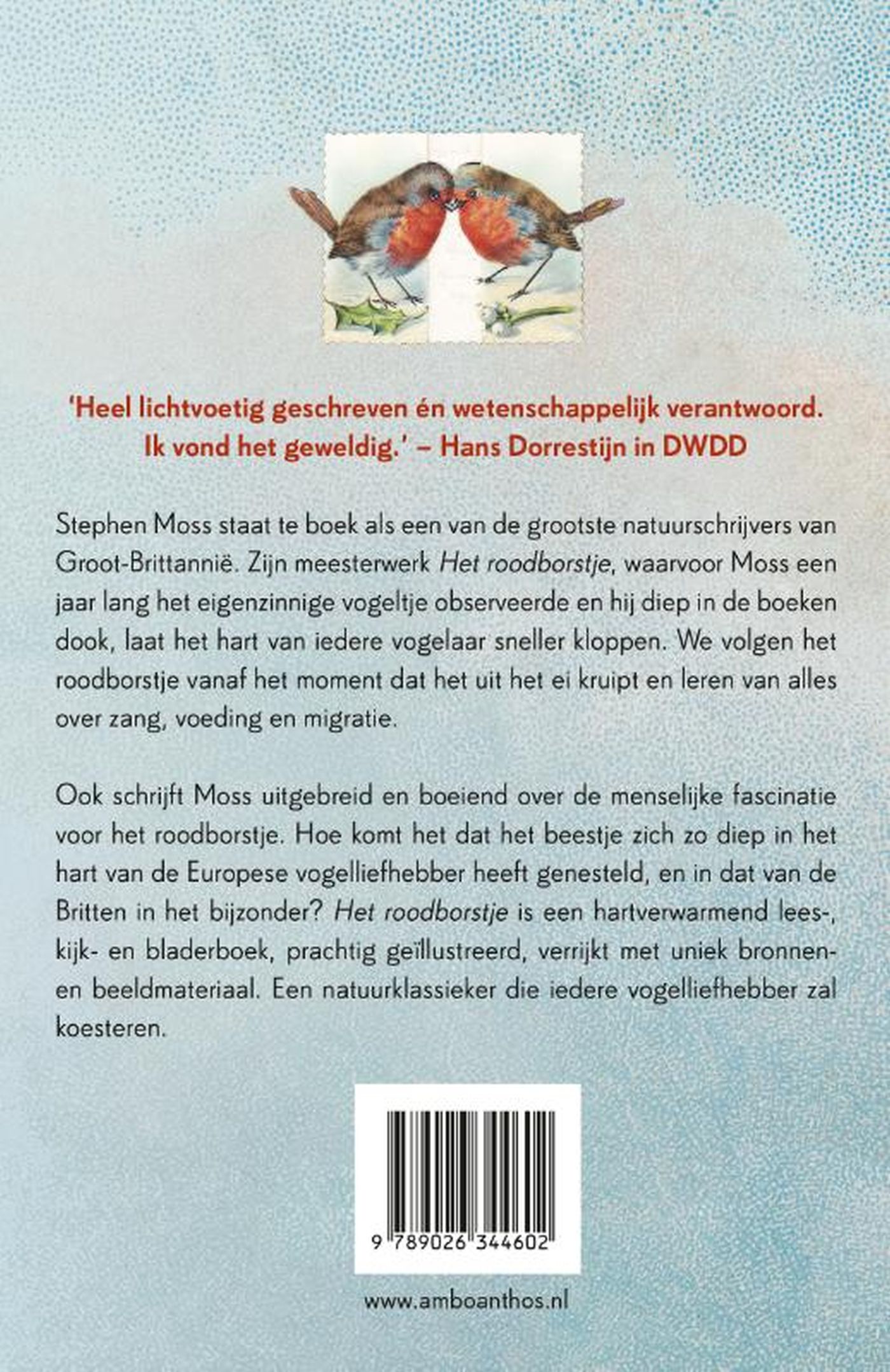 Achterkant van Het roodborstje