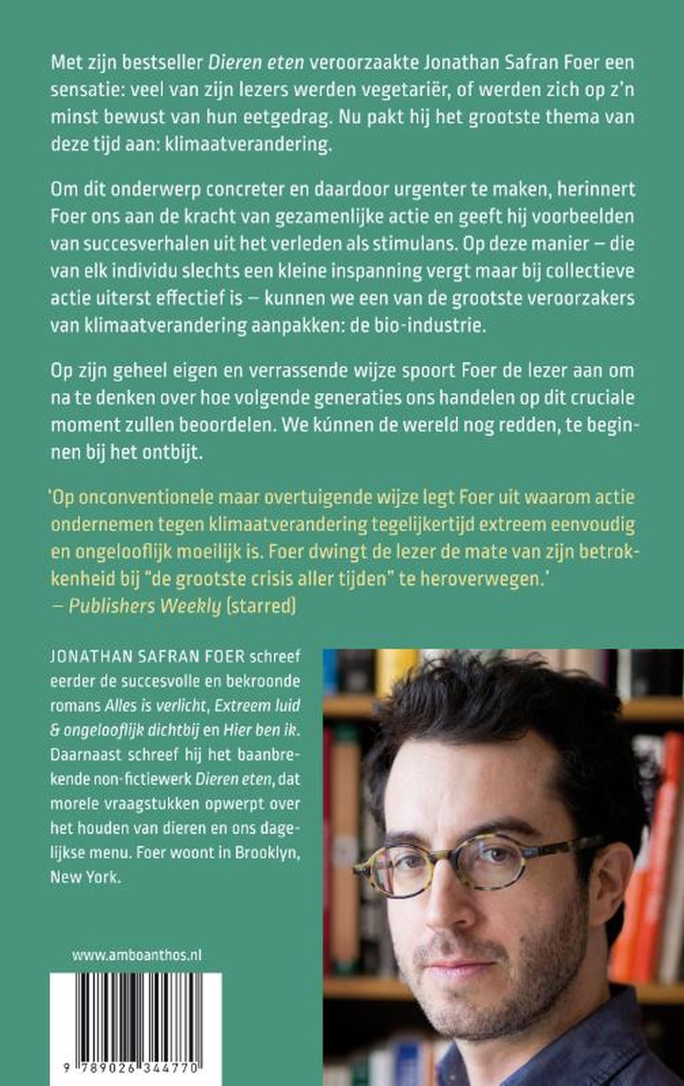 Achterkant van Het klimaat zijn wij