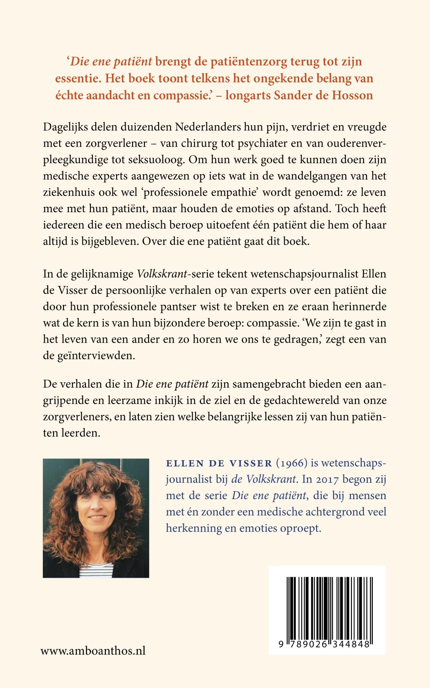 Achterkant van Die ene patiënt