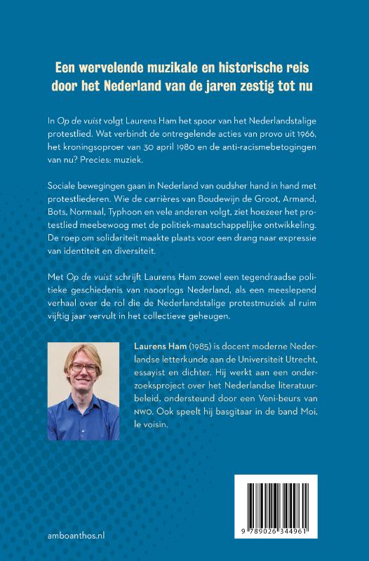 Achterkant van Op de vuist