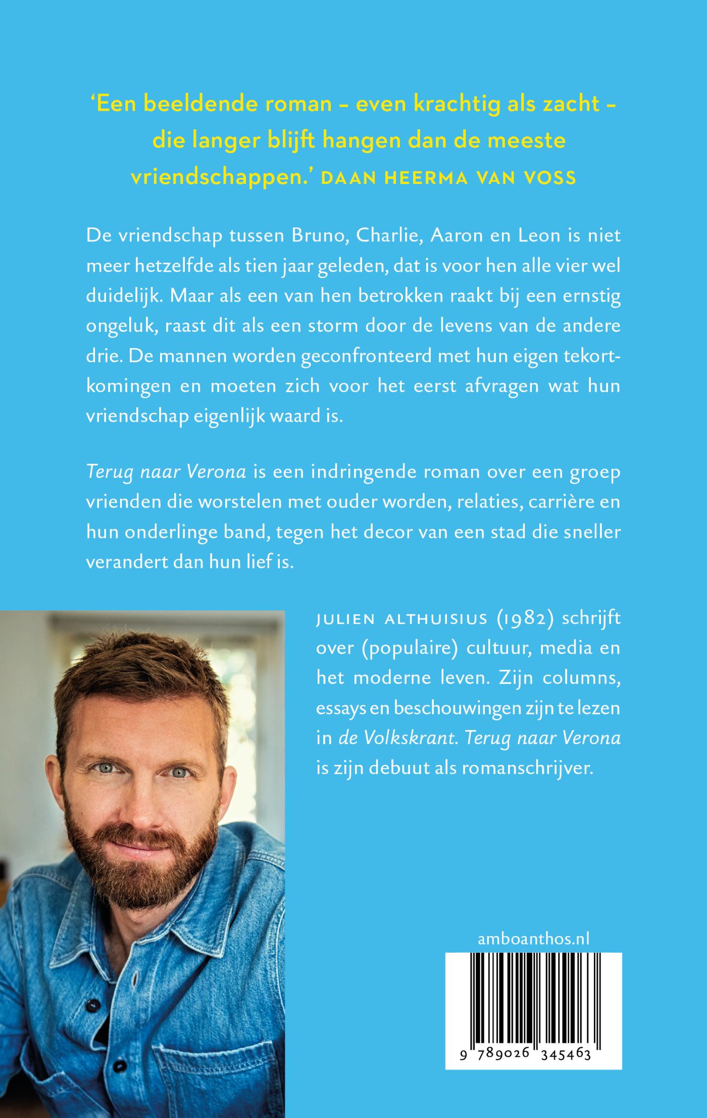 Achterkant van Terug naar Verona