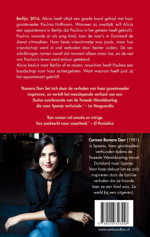 Achterkant van Het laatste geschenk van Paulina Hoffmann