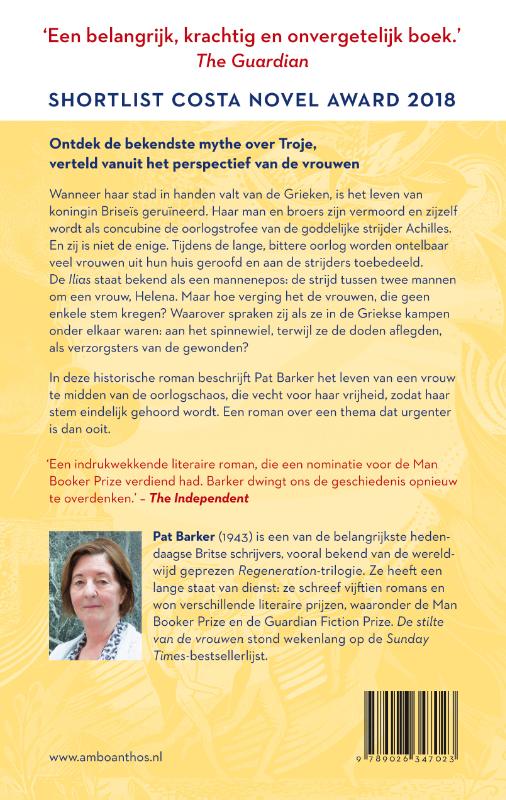 Achterkant van De stilte van de vrouwen