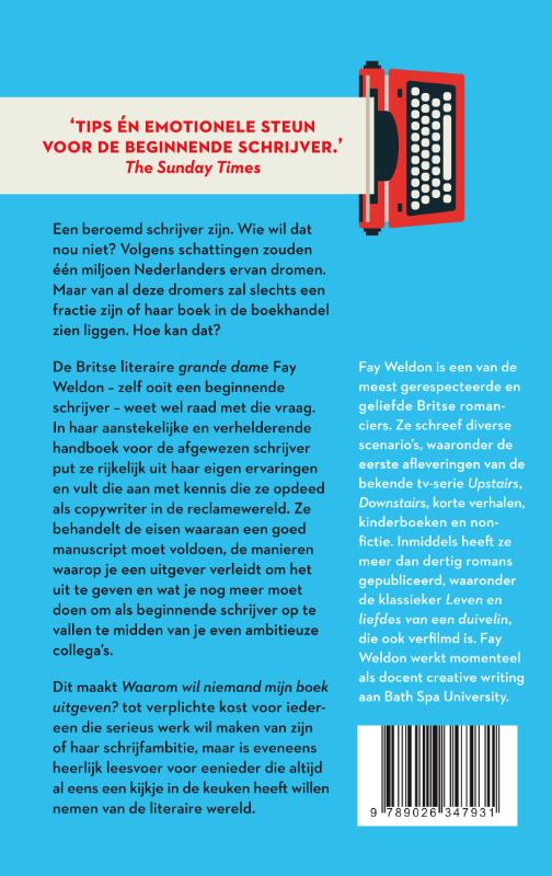 Achterkant van Waarom wil niemand mijn boek uitgeven?