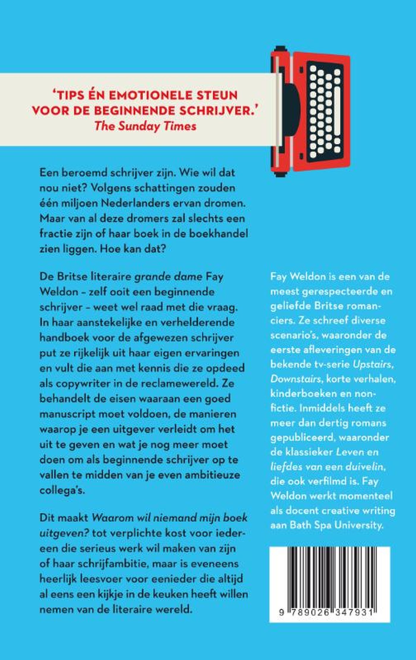Achterkant van Waarom wil niemand mijn boek uitgeven?