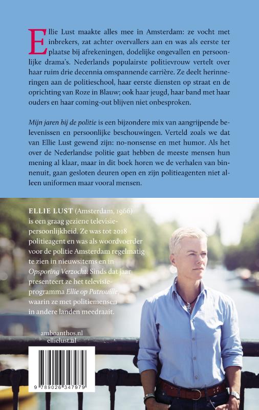 Achterkant van Mijn jaren bij de politie