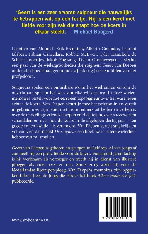 Achterkant van De soigneur