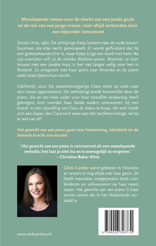 Achterkant van Het gewicht van een piano