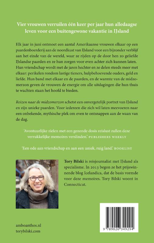 Achterkant van Reizen naar de midzomerzon