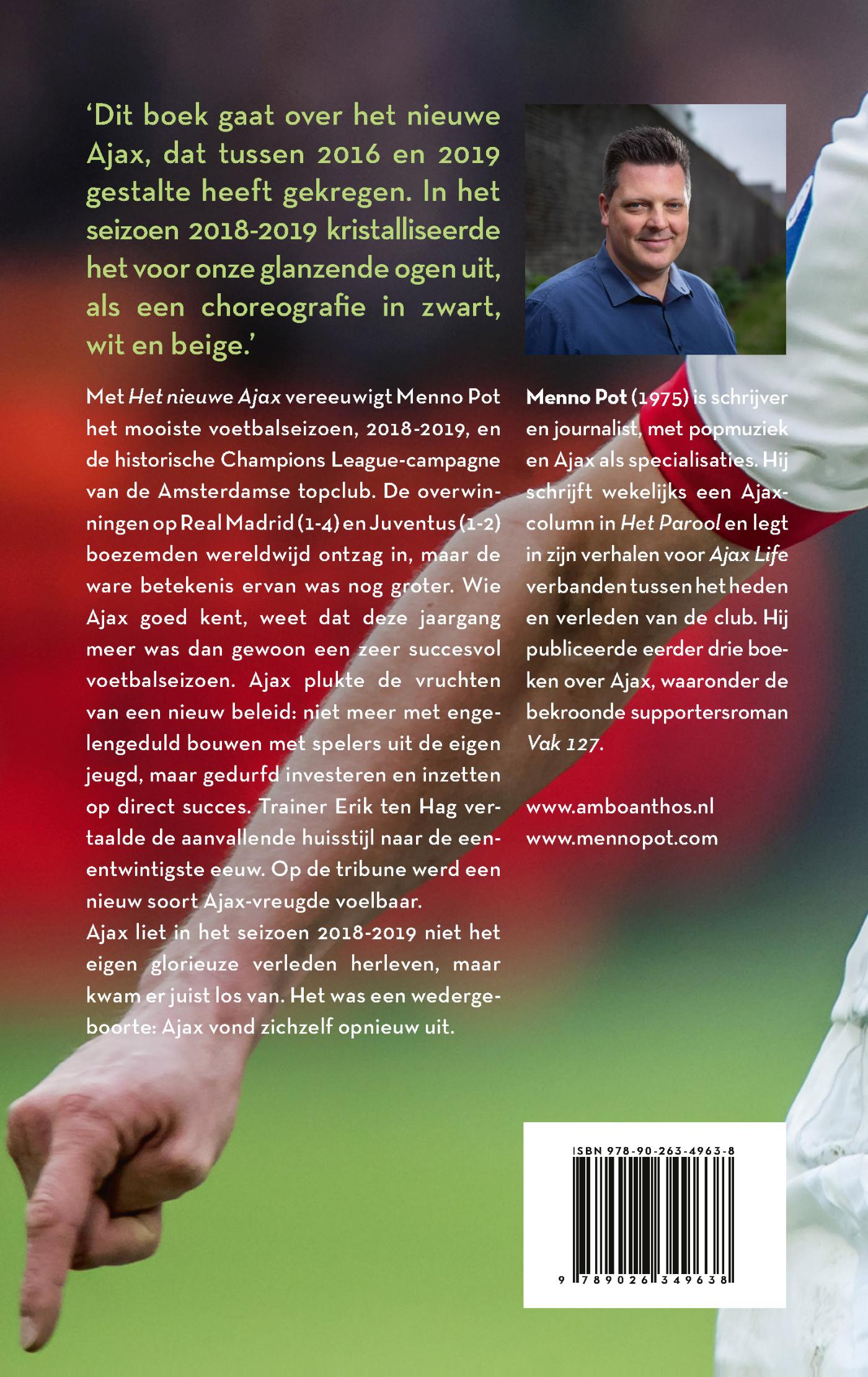 Achterkant van Het nieuwe Ajax