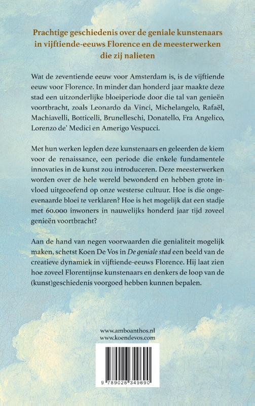 Achterkant van De geniale stad