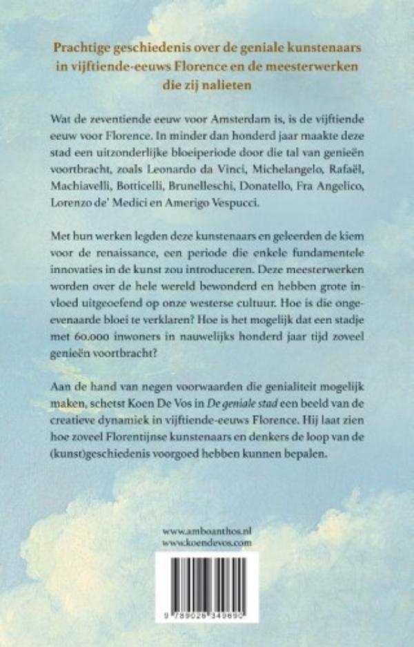 Achterkant van De geniale stad