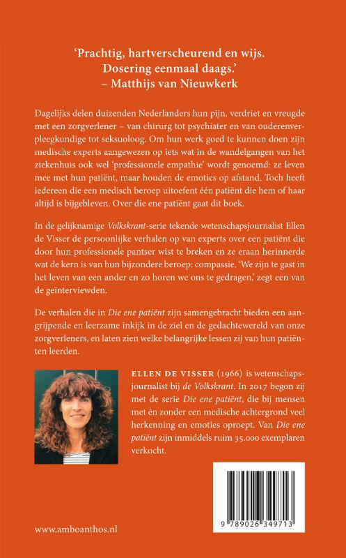 Achterkant van Die ene patiënt