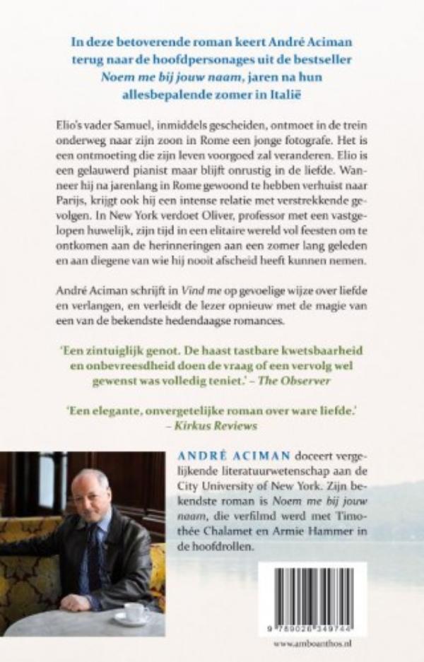 Achterkant van Vind me