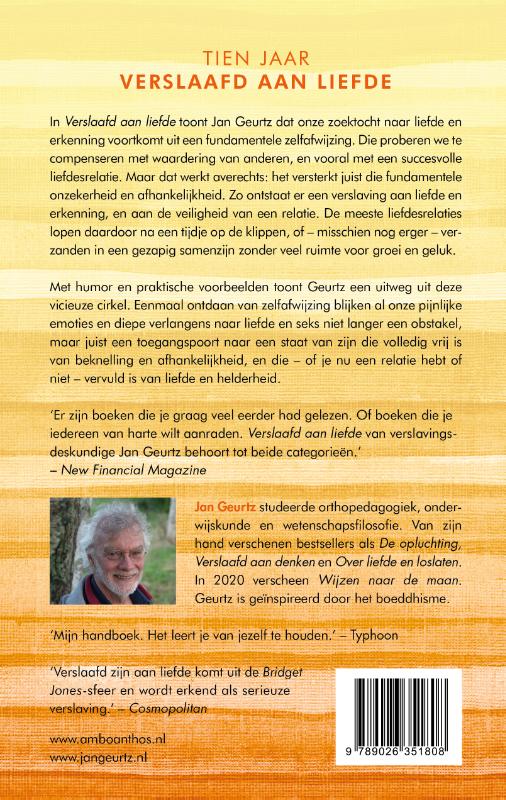 Achterkant van Verslaafd aan liefde