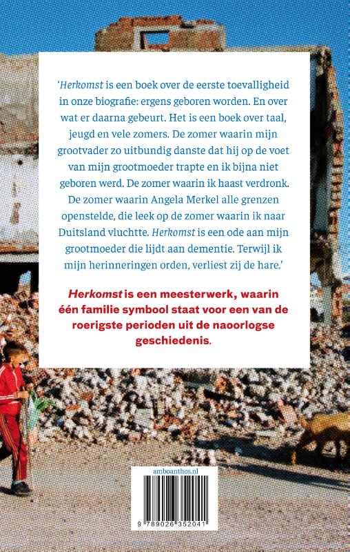 Achterkant van Herkomst
