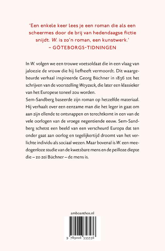 Achterkant van W.