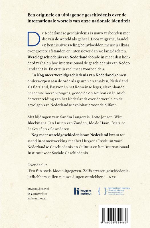 Achterkant van Nog meer wereldgeschiedenis van Nederland