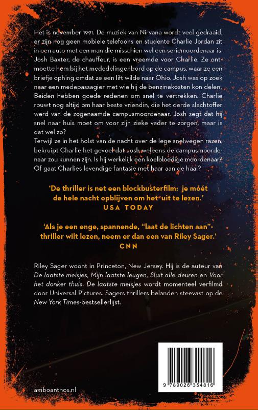 Achterkant van Overleef de nacht