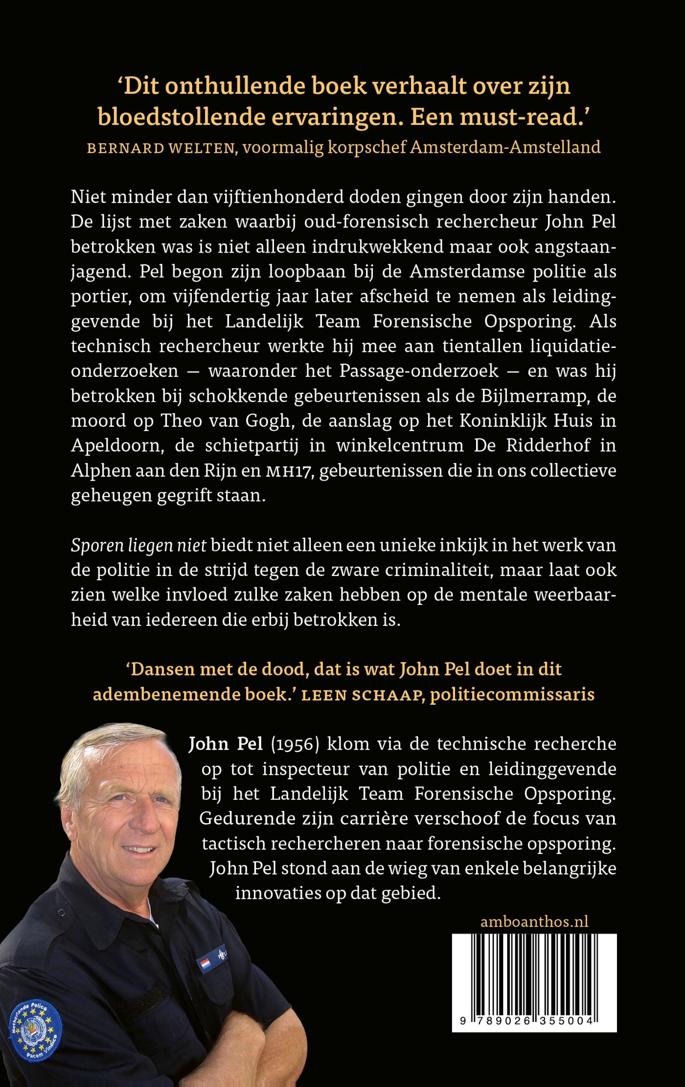 Achterkant van Sporen liegen niet
