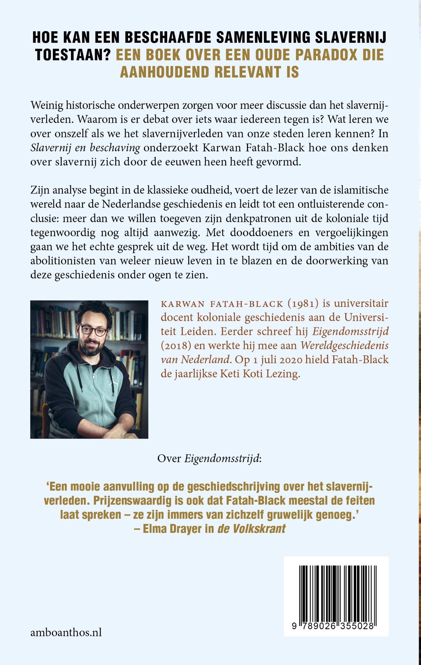 Achterkant van Slavernij en beschaving
