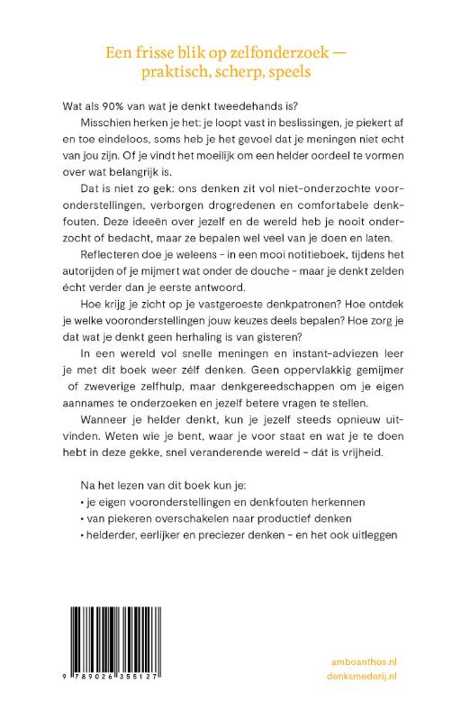 Achterkant van Even tussen mij en mij