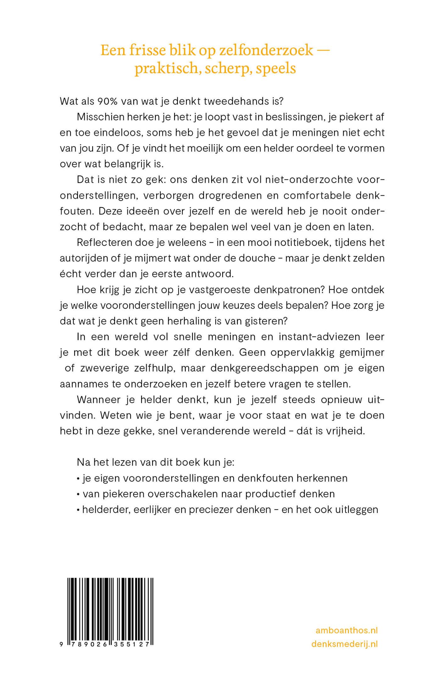Achterkant van Even tussen mij en mij
