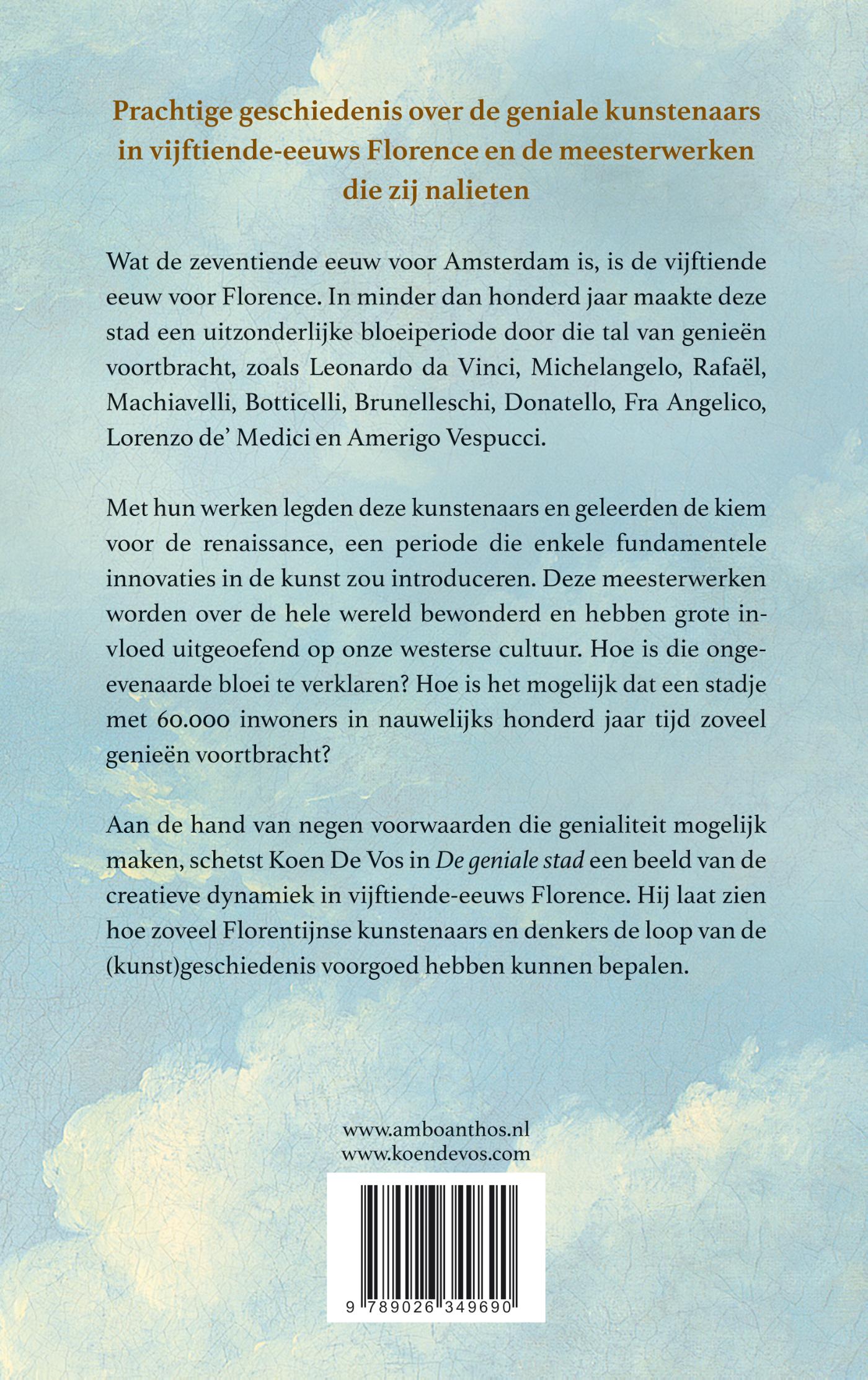 Achterkant van De geniale stad