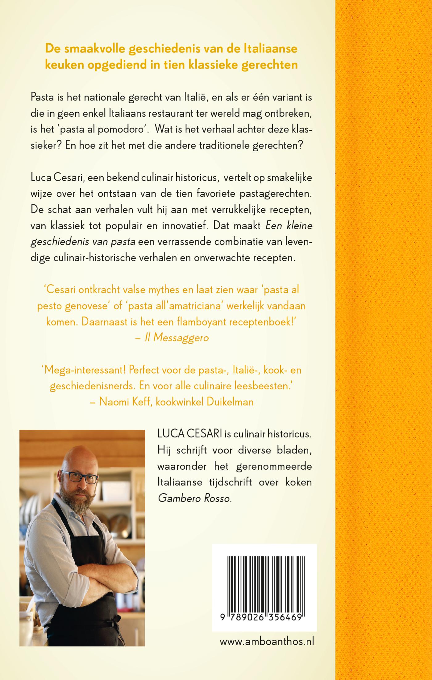 Achterkant van Een kleine geschiedenis van pasta