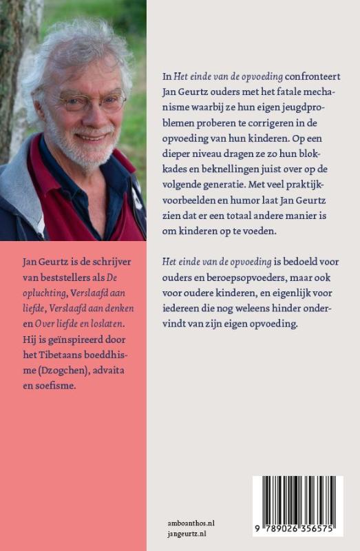 Achterkant van Het einde van de opvoeding