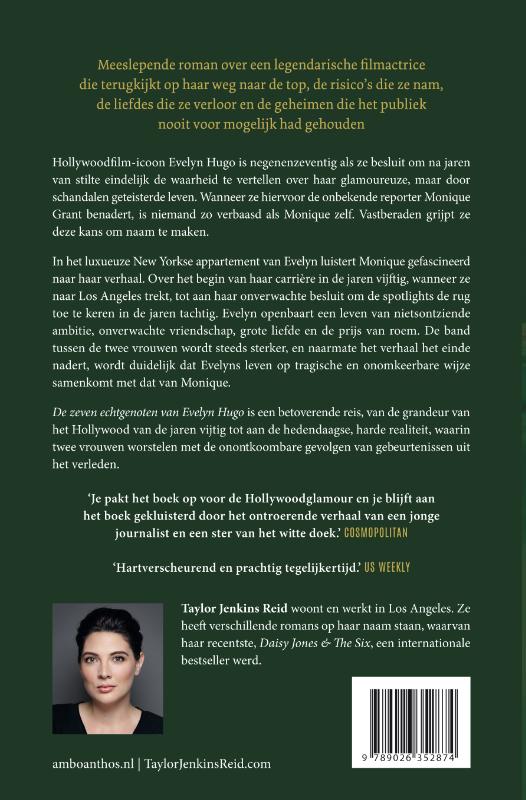 Achterkant van De zeven echtgenoten van Evelyn Hugo