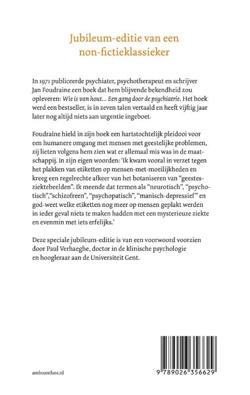 Achterkant van Wie is van hout...