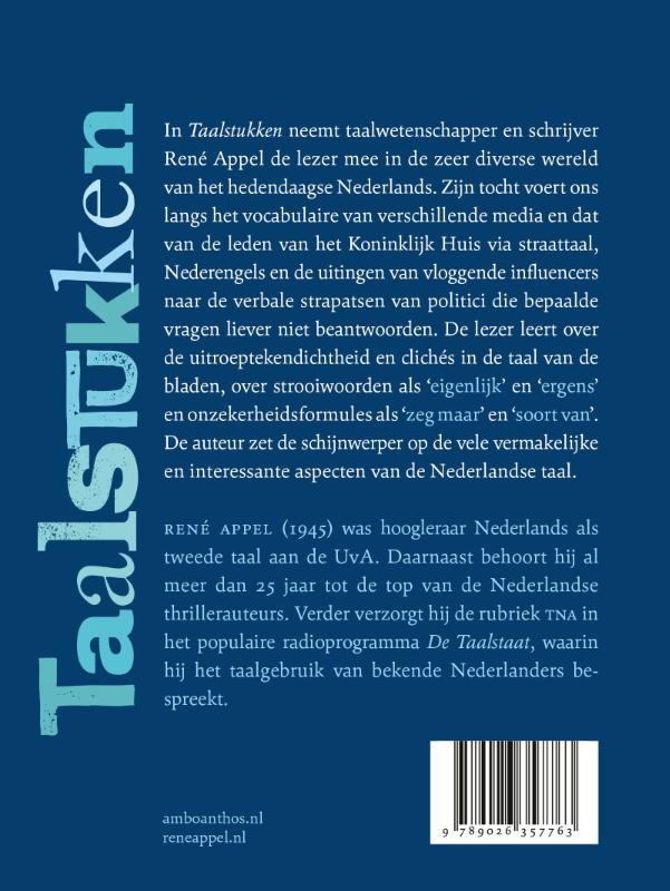 Achterkant van Taalstukken