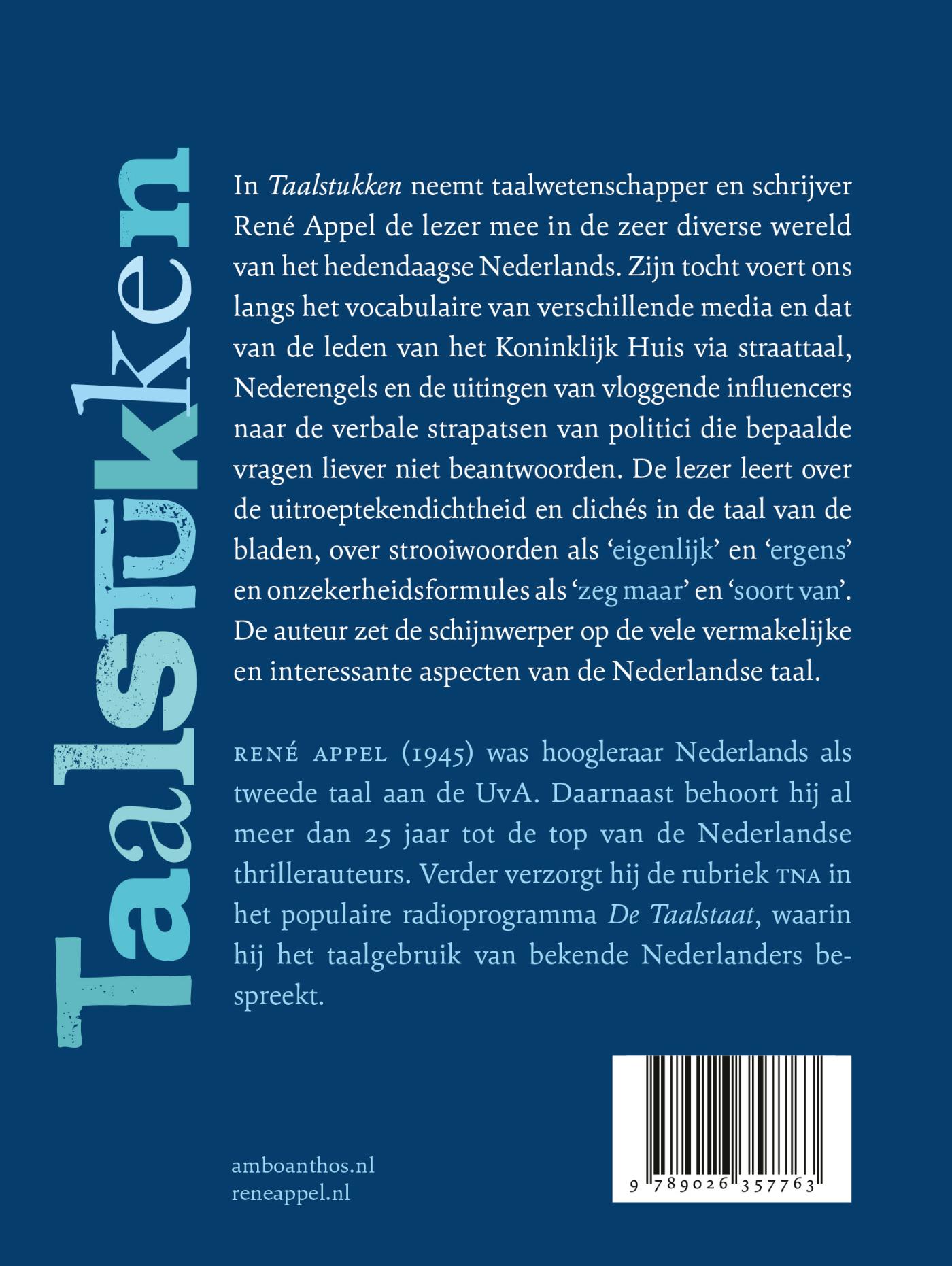 Achterkant van Taalstukken