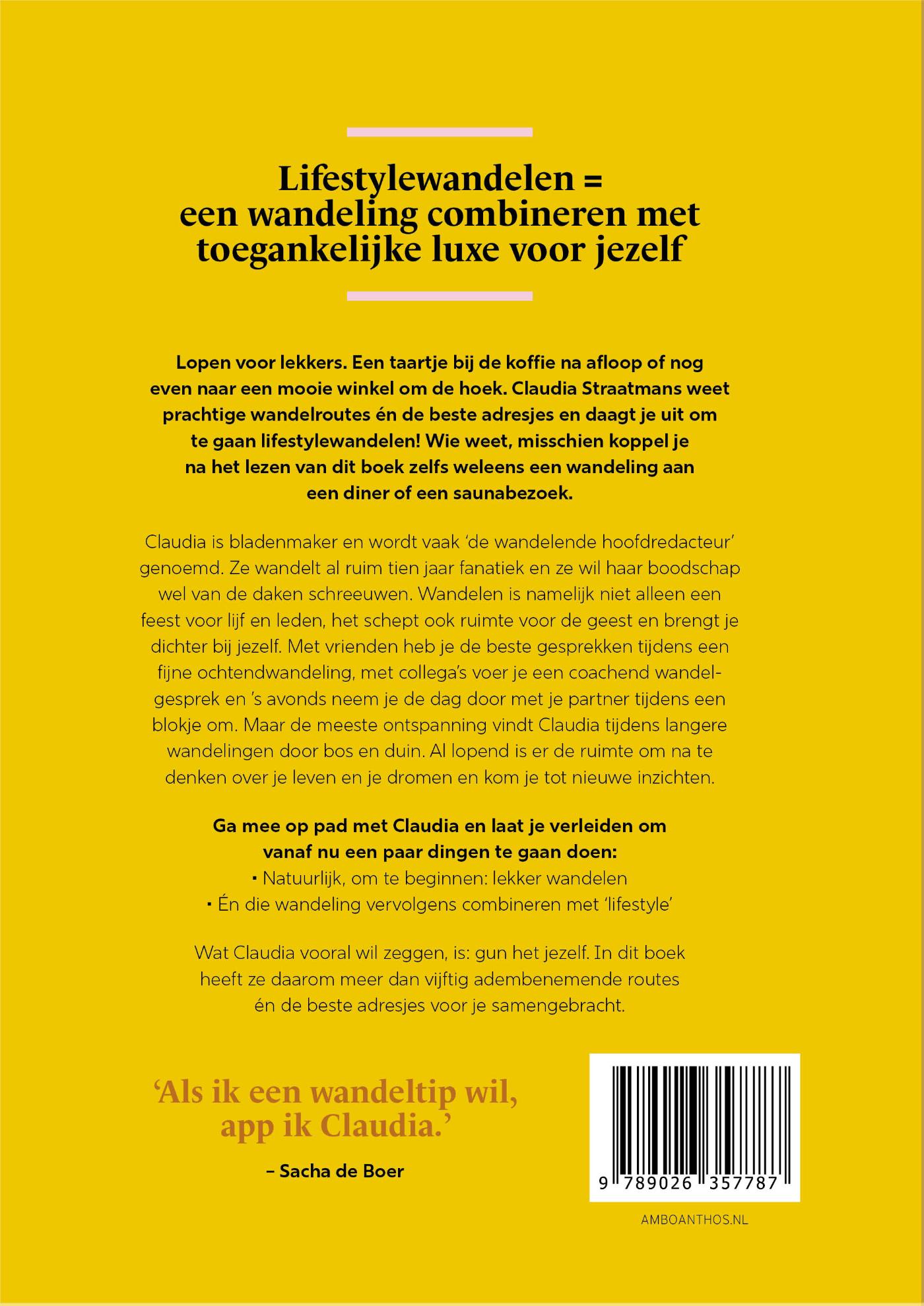 Achterkant van Het lifestylewandelboek