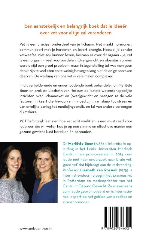 Achterkant van Vet belangrijk