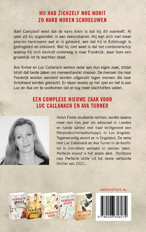 Achterkant van Perfecte moord