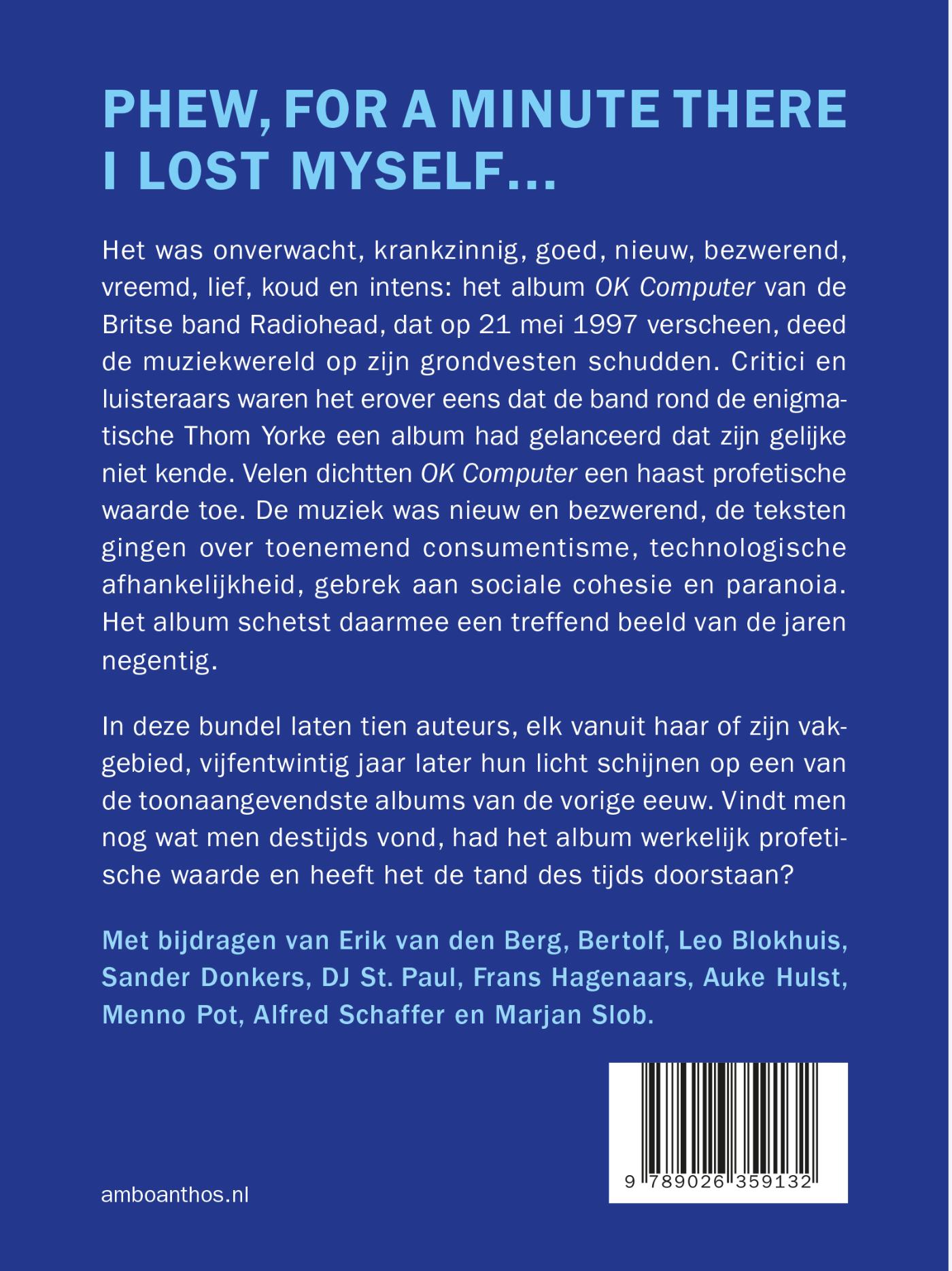 Achterkant van OK Computer