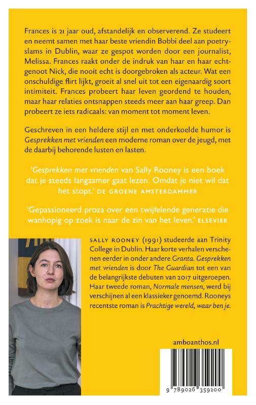 Achterkant van Gesprekken met vrienden