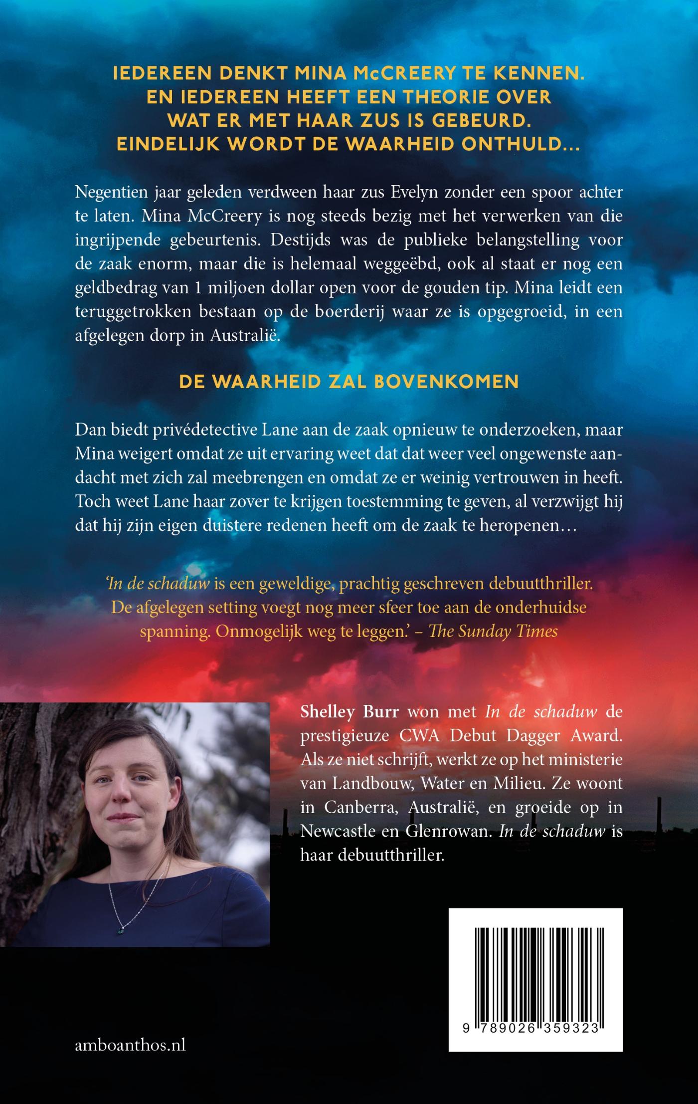 Achterkant van In de schaduw