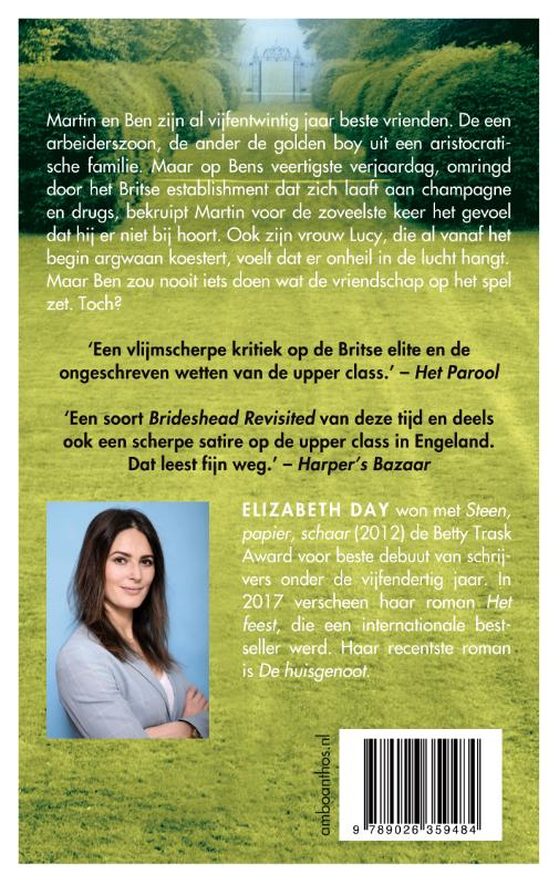 Achterkant van Het feest