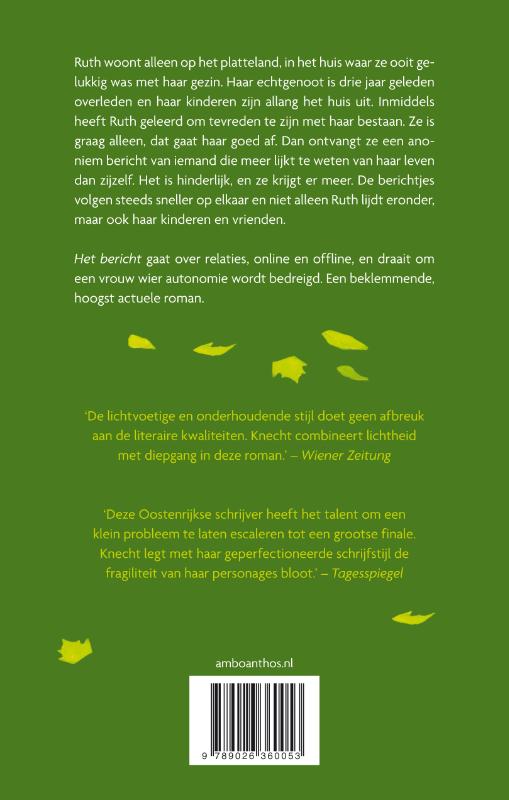 Achterkant van Het bericht