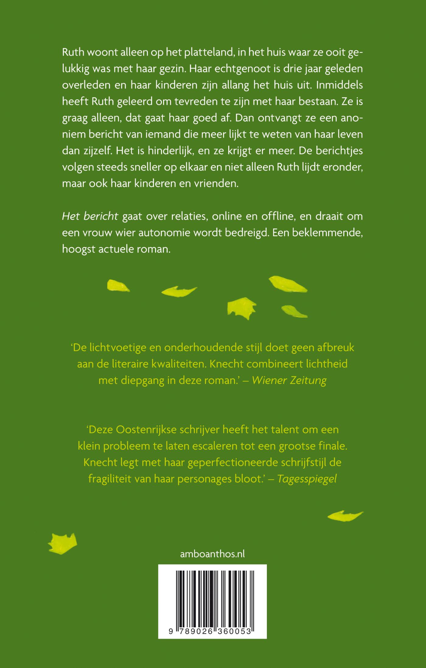 Achterkant van Het bericht