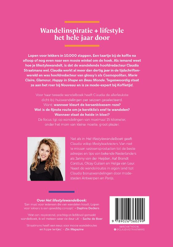 Achterkant van Het 4-seizoenenwandelboek