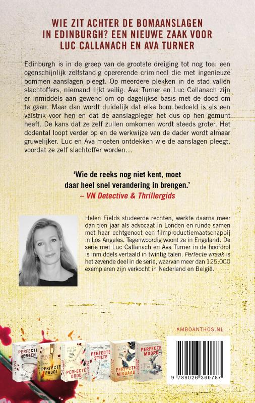 Achterkant van Perfecte wraak