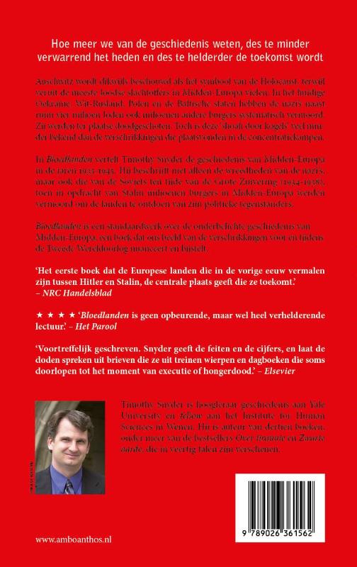 Achterkant van Bloedlanden