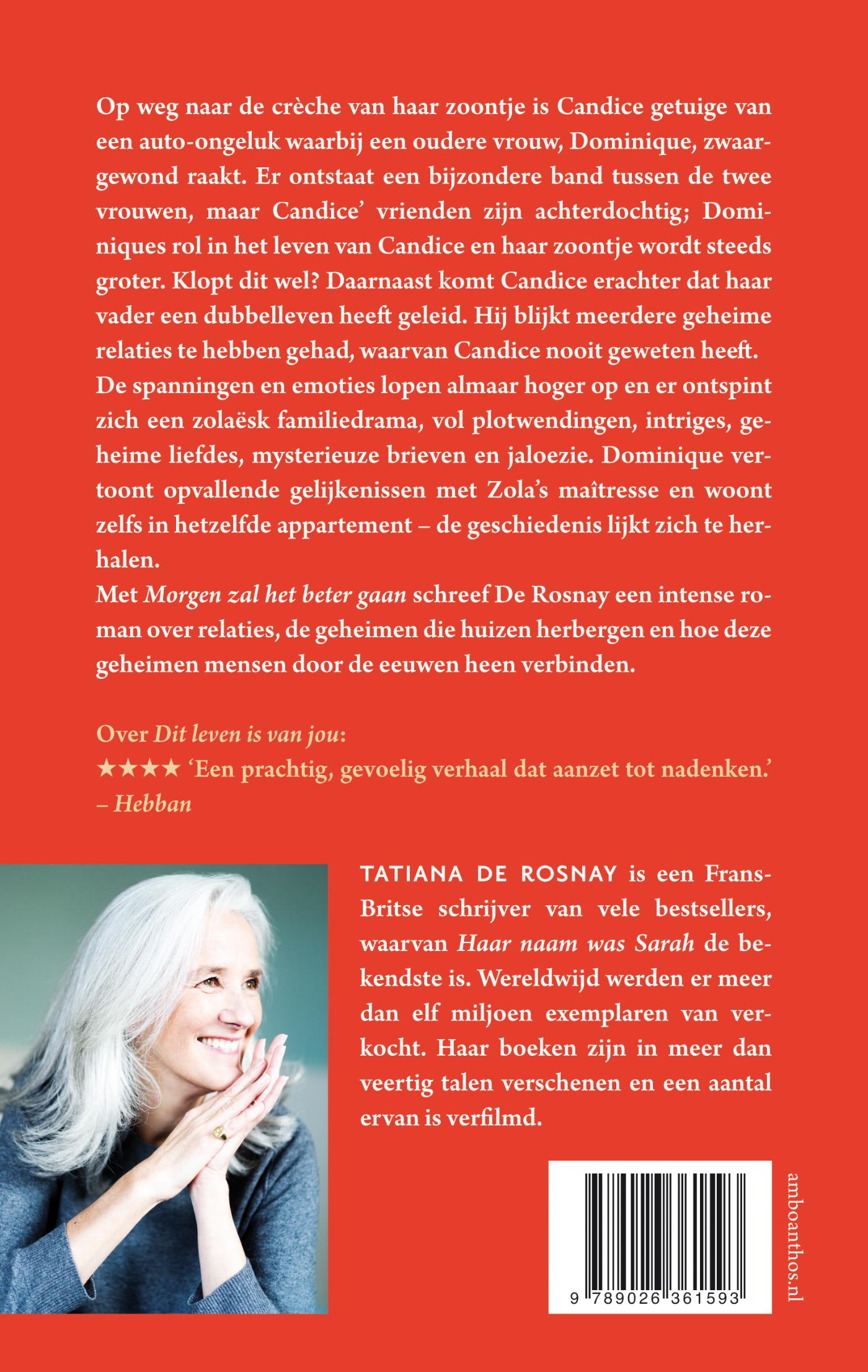 Achterkant van Morgen zal het beter gaan