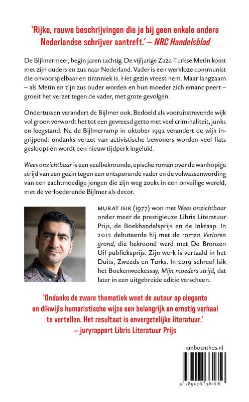 Achterkant van Wees onzichtbaar